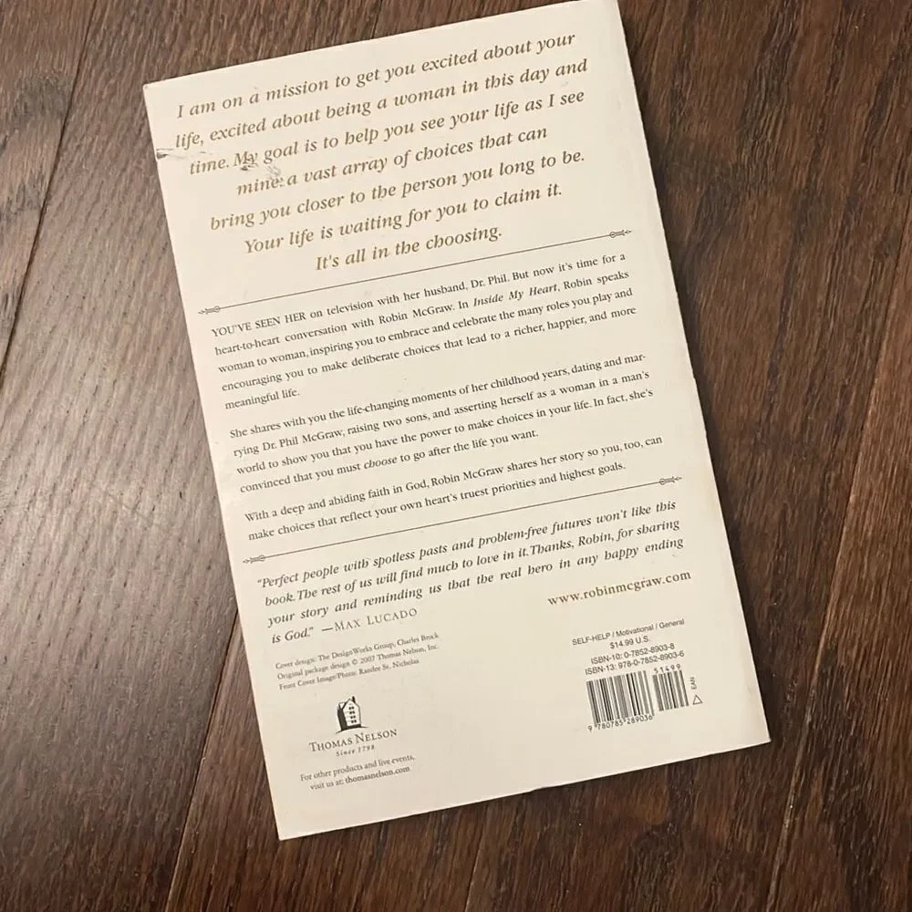 Inside My Heart by Tobin McGraw. Choosing to live with Passion and Purpose. Pape